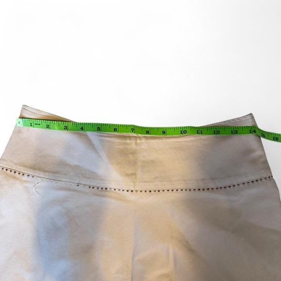 Floral Embroidered Tan Skirt - Picture 5 of 7